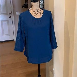 HP Van Heusen dark teal top